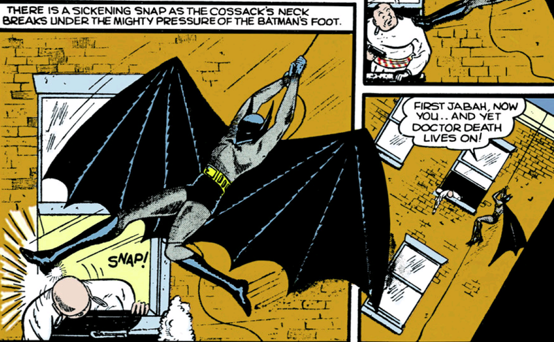 Illustration for article titled Golden Age Batman Didn't Rely on Just a Gun for Killing